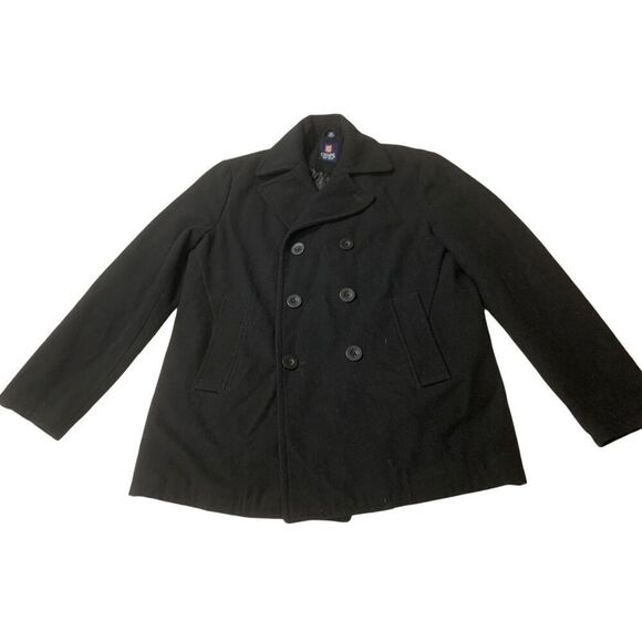 Mens CHAPS PeaCoat - Picture 1 of 12